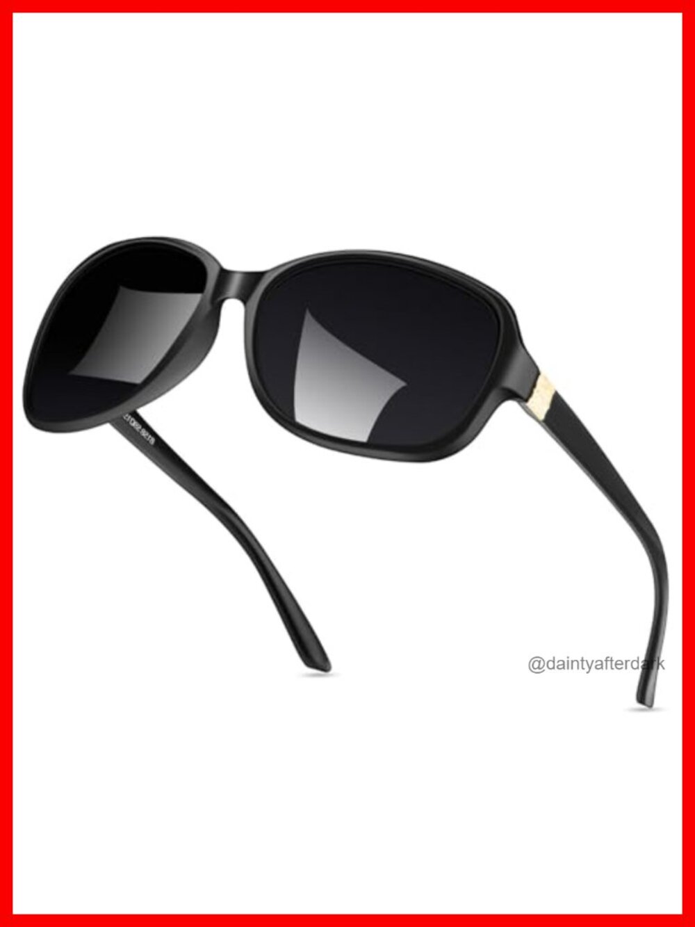 Polarized Oval Sunglasses UV400 Protection Lightweight Retro Style